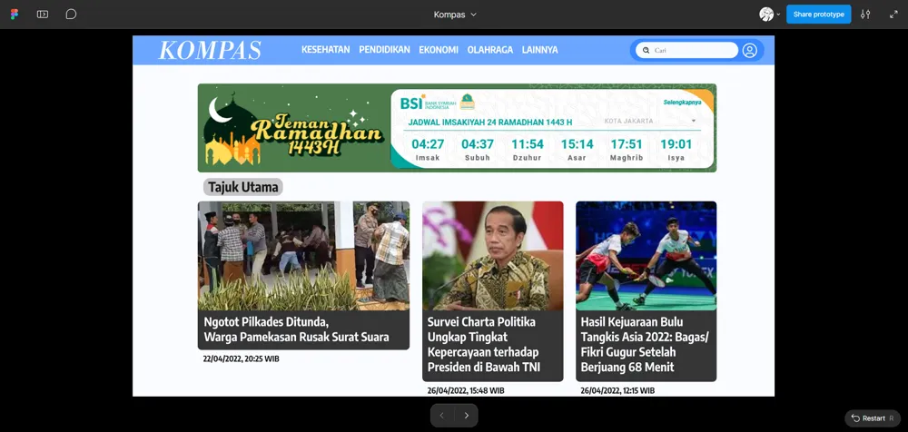 Kompas Redesign UI