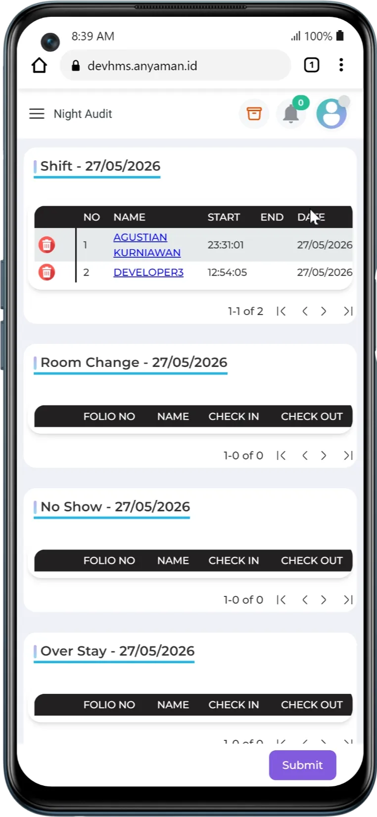 Mobile app dashboard screenshot 10