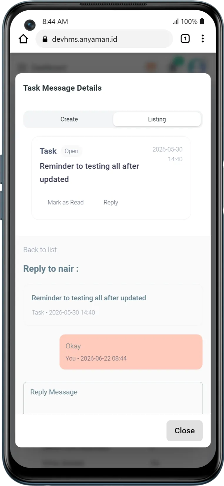 Mobile app dashboard screenshot 11