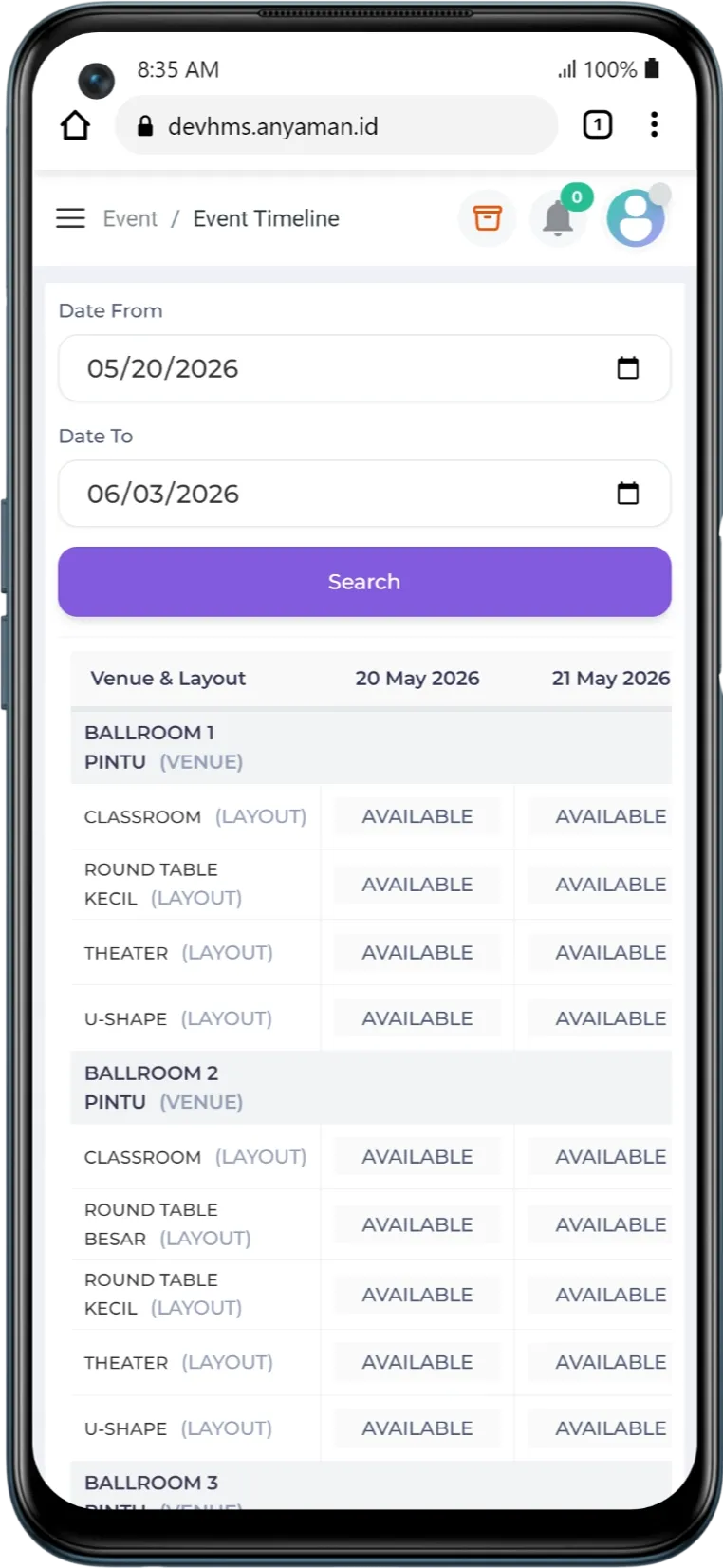 Mobile app dashboard screenshot 7
